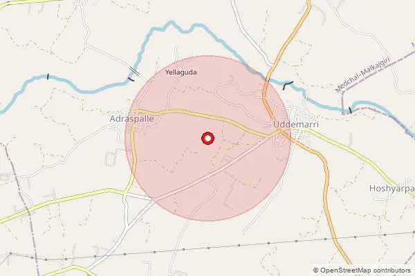 Map showing approximate area covered by Pincode 500085 — Vasanthnagar So, Medchal Malkajgiri