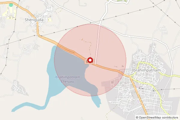 Map showing approximate area covered by Pincode 501506 — Cherlapatelguda B.O, Ranga Reddy