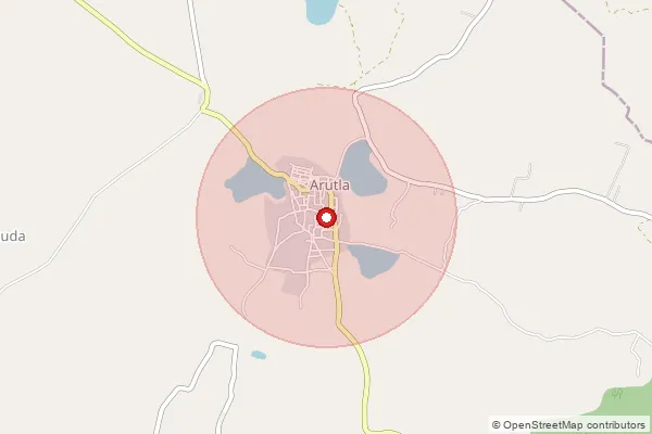 Map showing approximate area covered by Pincode 501508 — Japal B.O, Ranga Reddy
