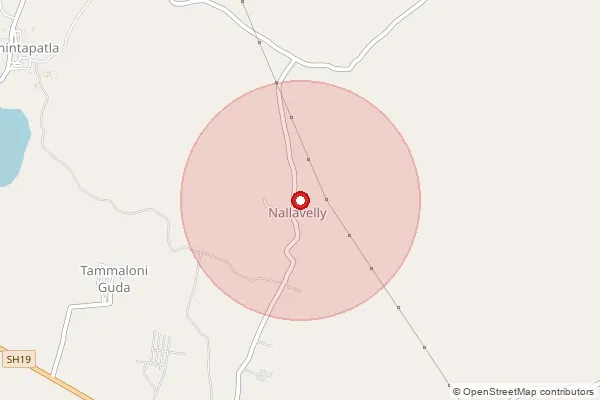 Map showing approximate area covered by Pincode 501509 — Kurmidda B.O, Ranga Reddy