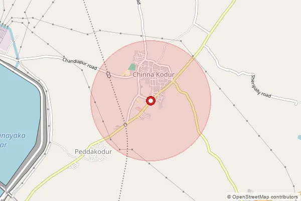 Map showing approximate area covered by Pincode 502276 — Lingareddipally B.O, Siddipet