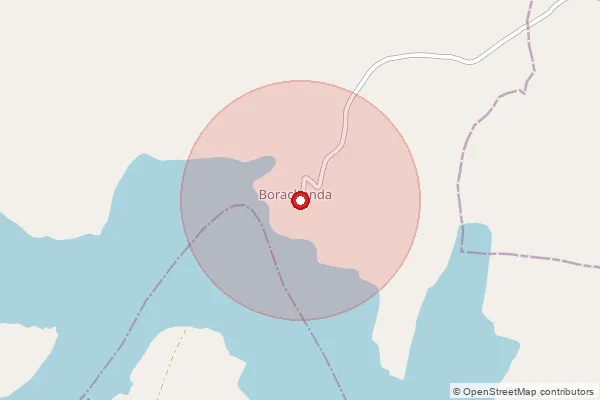 Map showing approximate area covered by Pincode 502290 — R Itikyal Bo, Medak