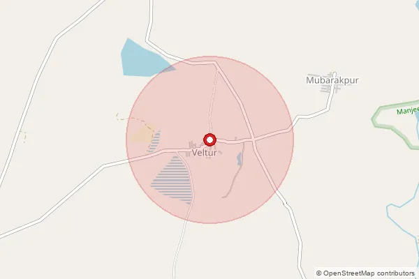 Map showing approximate area covered by Pincode 502291 — Atmakur B.O, Sangareddy