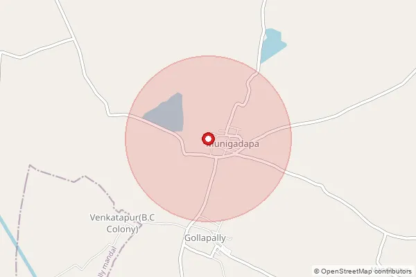 Map showing approximate area covered by Pincode 502312 — Timmapur B.O, Siddipet