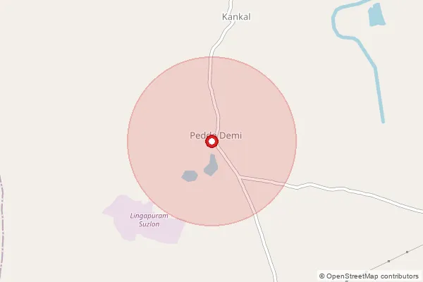 Map showing approximate area covered by Pincode 503120 — Karadpalli B.O, Kamareddy