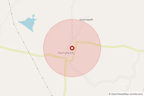Map showing approximate area covered by Pincode 503144 — Moshampur B.O, Kamareddy