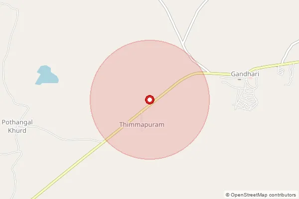 Map showing approximate area covered by Pincode 503230 — Badsi B.O, Nizamabad