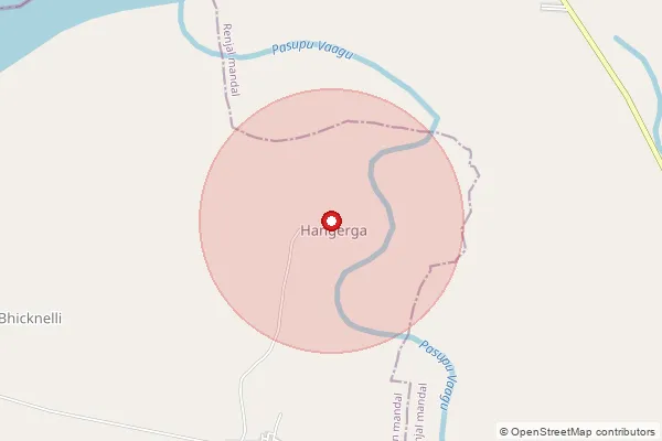 Map showing approximate area covered by Pincode 503235 — Kandagaon B.O, Nizamabad