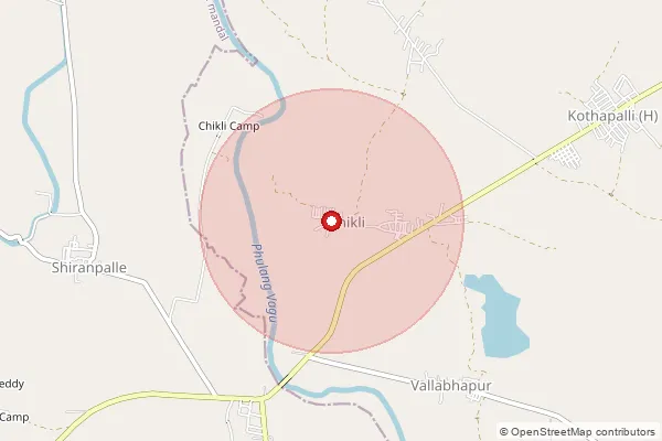 Map showing approximate area covered by Pincode 503246 — Ailapur B.O, Nizamabad