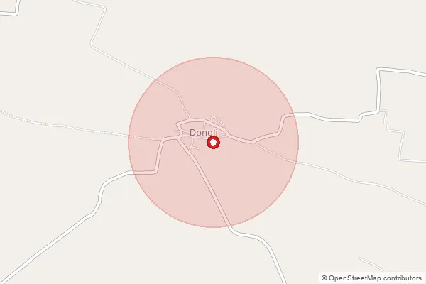 Map showing approximate area covered by Pincode 503309 — Gundekallur B.O, Kamareddy