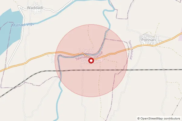 Map showing approximate area covered by Pincode 504002 — Ankoli B.O, Adilabad