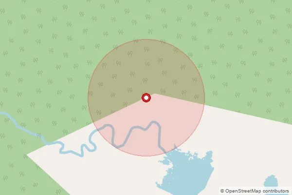 Map showing approximate area covered by Pincode 504218 — Devapur Cement Works S.O, Mancherial