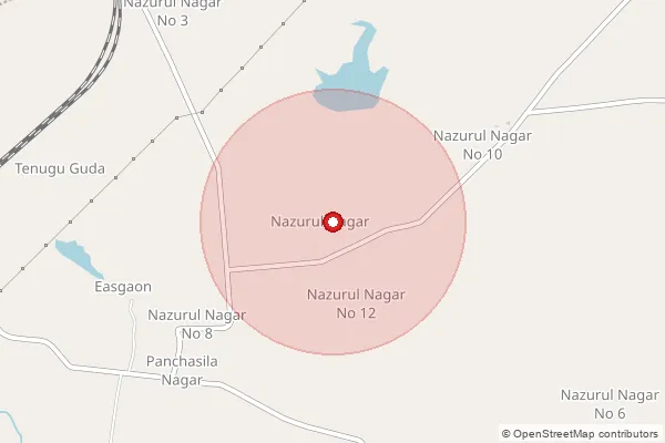 Map showing approximate area covered by Pincode 504273 — Kothimir B.O, Kumuram Bheem Asifabad