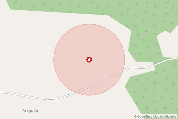 Map showing approximate area covered by Pincode 504296 — Bareguda B.O, Kumuram Bheem Asifabad