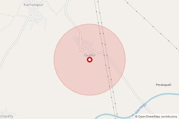 Map showing approximate area covered by Pincode 505102 — Madannapet B.O, Hanumakonda