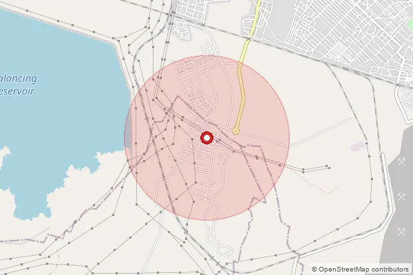 Map showing approximate area covered by Pincode 505210 — Fertilizercity S.O, Peddapalli