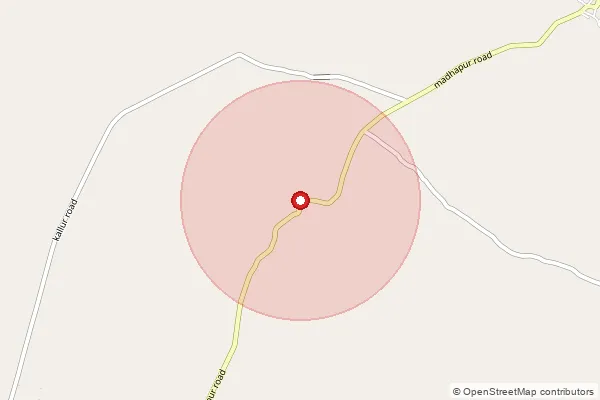 Map showing approximate area covered by Pincode 505330 — Venkatapur B.O, Jagitial