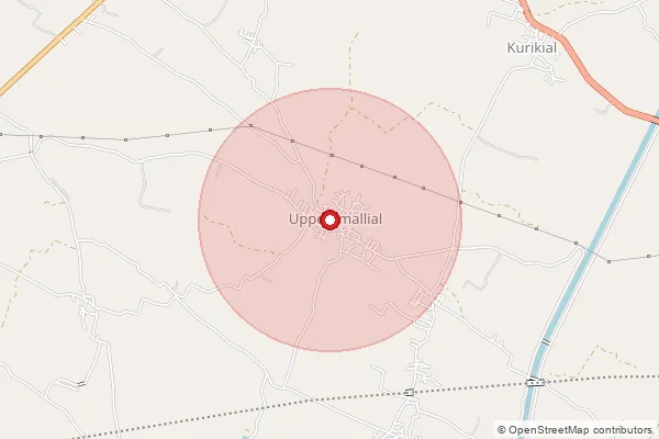 Map showing approximate area covered by Pincode 505445 — Achampalli B.O, Karimnagar