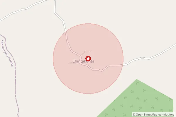 Map showing approximate area covered by Pincode 505462 — Sirikonda S.O, Jagitial