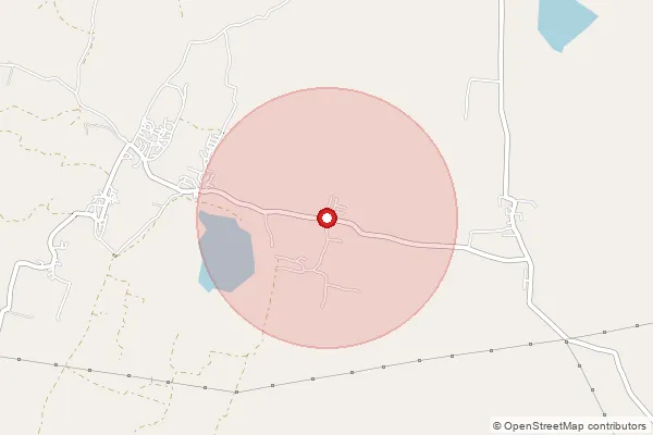 Map showing approximate area covered by Pincode 505472 — Aknoor B.O, Karimnagar
