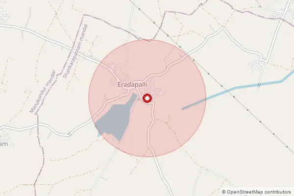 Map showing approximate area covered by Pincode 505474 — Mogalipalam B.O, Karimnagar
