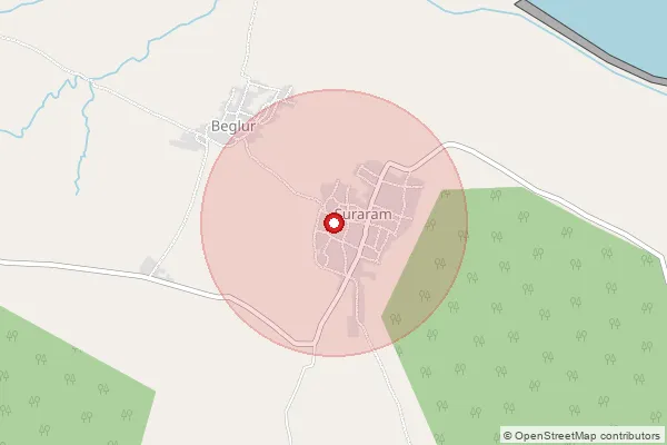 Map showing approximate area covered by Pincode 505504 — Bommapur B.O, Jayashankar Bhupalapally