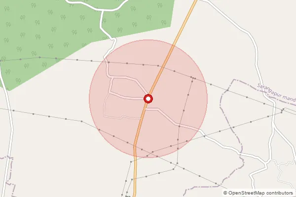 Map showing approximate area covered by Pincode 505529 — Pembatla Konapur B.O, Jagitial