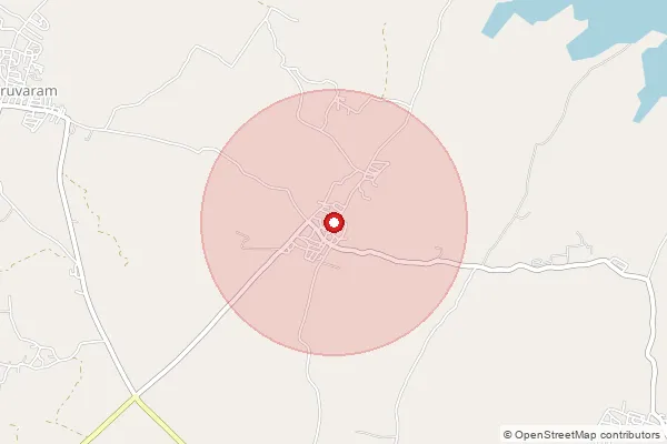 Map showing approximate area covered by Pincode 505530 — Jangapalli B.O, Karimnagar