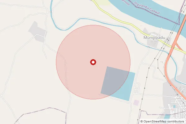 Map showing approximate area covered by Pincode 506201 — Pasaramadla B.O, Jangoan