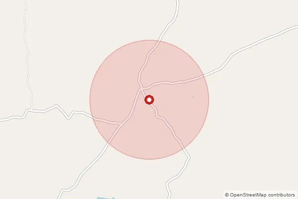 Map showing approximate area covered by Pincode 506221 — China Raman Cherla B.O, Jangoan