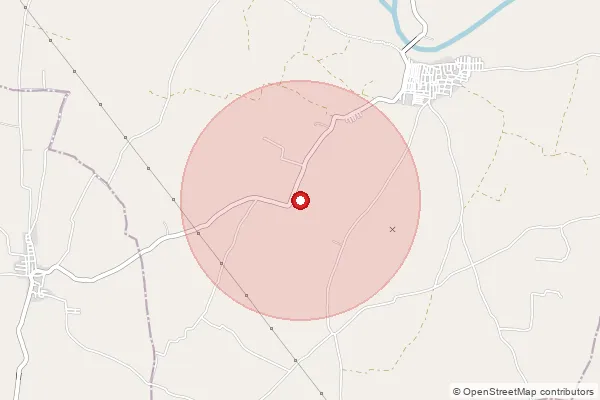 Map showing approximate area covered by Pincode 506367 — Rebarthy B.O, Siddipet