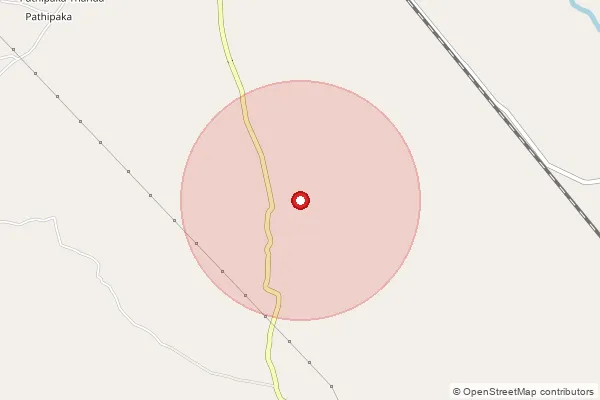 Map showing approximate area covered by Pincode 506369 — Topanapalli B.O, Warangal