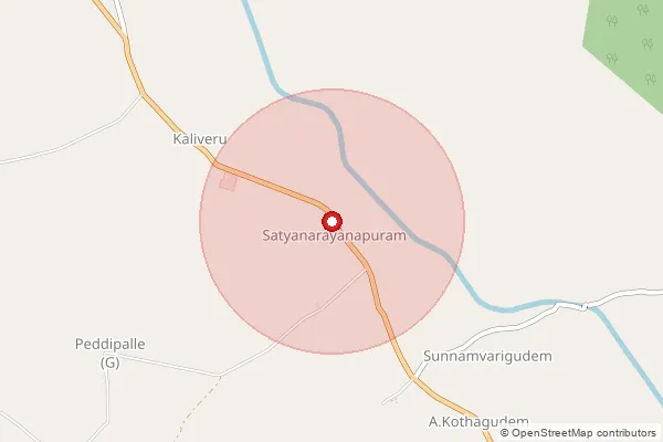 Map showing approximate area covered by Pincode 507140 — Devarapalli, Bhadradri Kothagudem