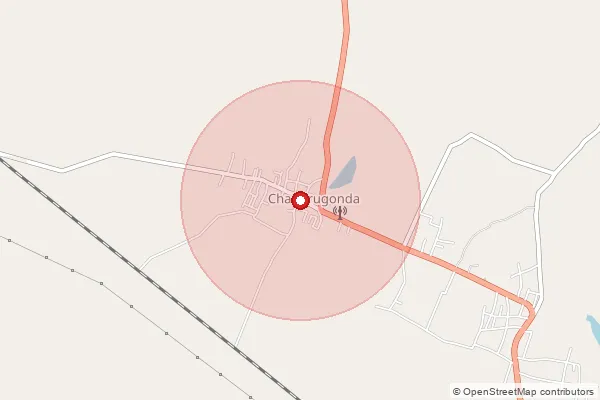 Map showing approximate area covered by Pincode 507171 — Chandrugonda S.O, Bhadradri Kothagudem