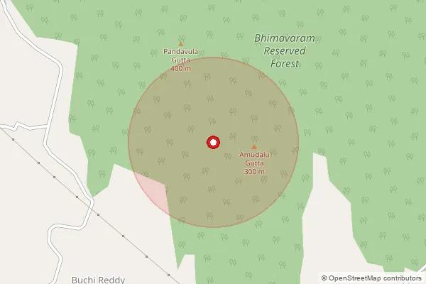 Map showing approximate area covered by Pincode 507202 — Choppakatlapalem B.O, Khammam