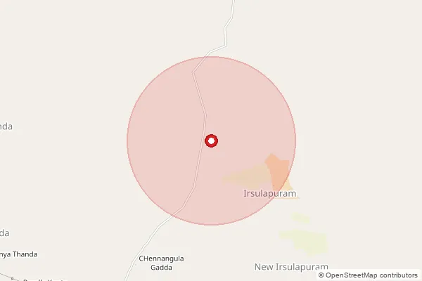 Map showing approximate area covered by Pincode 507211 — Uppalapahad B.O, Mahabubabad