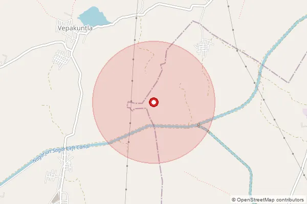 Map showing approximate area covered by Pincode 507305 — Konijerla B.O, Khammam
