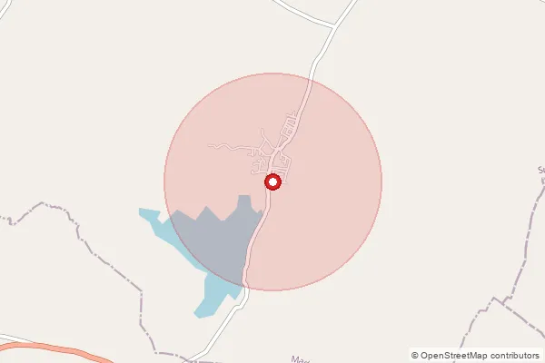 Map showing approximate area covered by Pincode 508221 — Edavalli B.O, Suryapet