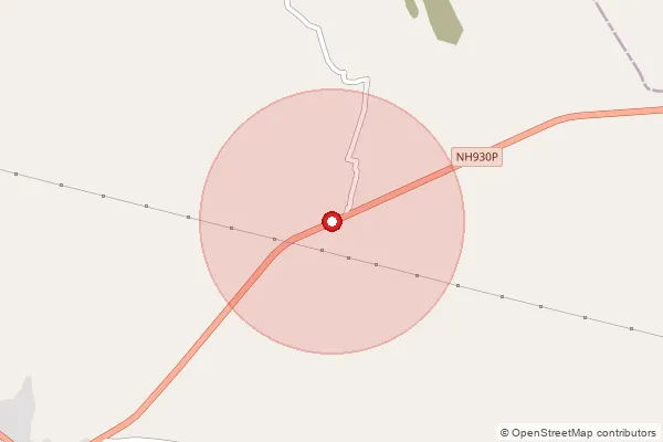 Map showing approximate area covered by Pincode 508223 — Jalalpuram B.O, Suryapet