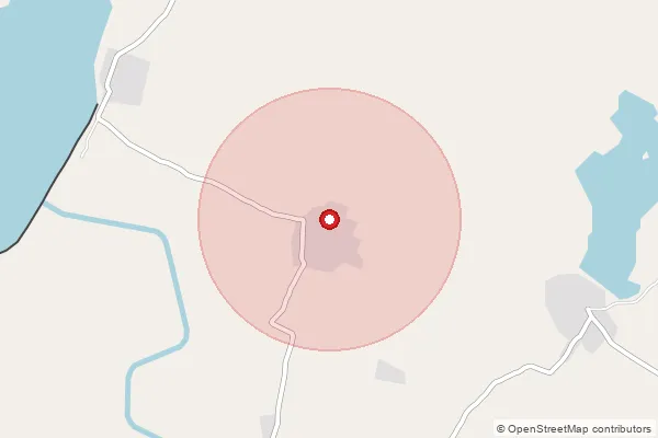 Map showing approximate area covered by Pincode 508376 — Yendlapally B.O, Suryapet