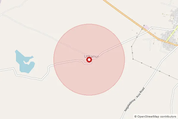 Map showing approximate area covered by Pincode 509127 — Mittadoddi B.O, Jogulamba Gadwal