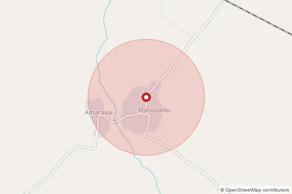 Map showing approximate area covered by Pincode 509128 — Peddamamidala Padu B.O, Jogulamba Gadwal