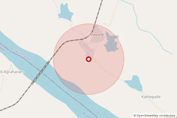 Map showing approximate area covered by Pincode 509131 — Rechintala B.O, Wanaparthy