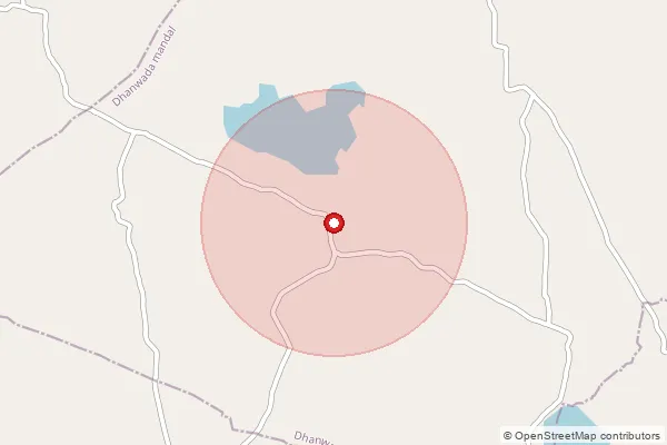 Map showing approximate area covered by Pincode 509205 — Kollampalli B.O, Narayanpet