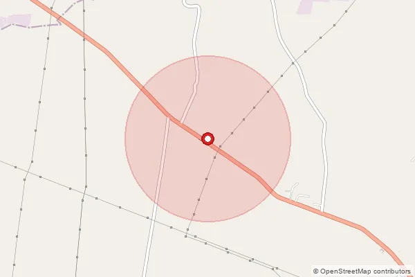 Map showing approximate area covered by Pincode 509320 — Marchala S.O, Nagarkurnool