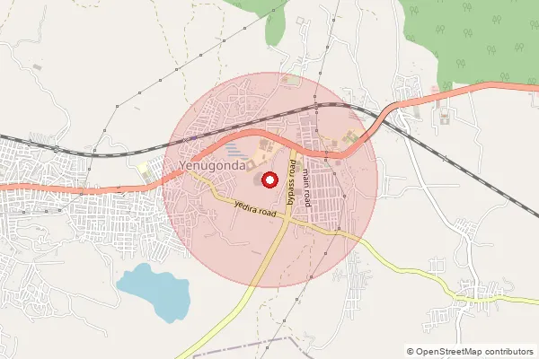 Map showing approximate area covered by Pincode 509380 — Laxmipally B.O, Mahabubnagar
