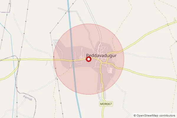 Map showing approximate area covered by Pincode 515405 — Lachumpalli B.O, Anantapur