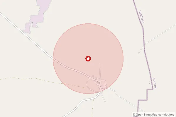 Map showing approximate area covered by Pincode 515408 — Konauppalapadu B.O, Anantapur