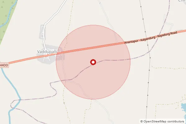 Map showing approximate area covered by Pincode 515435 — Narasapuram West B.O, Anantapur