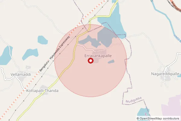 Map showing approximate area covered by Pincode 515501 — Patnam S.O, Sri Sathya Sai